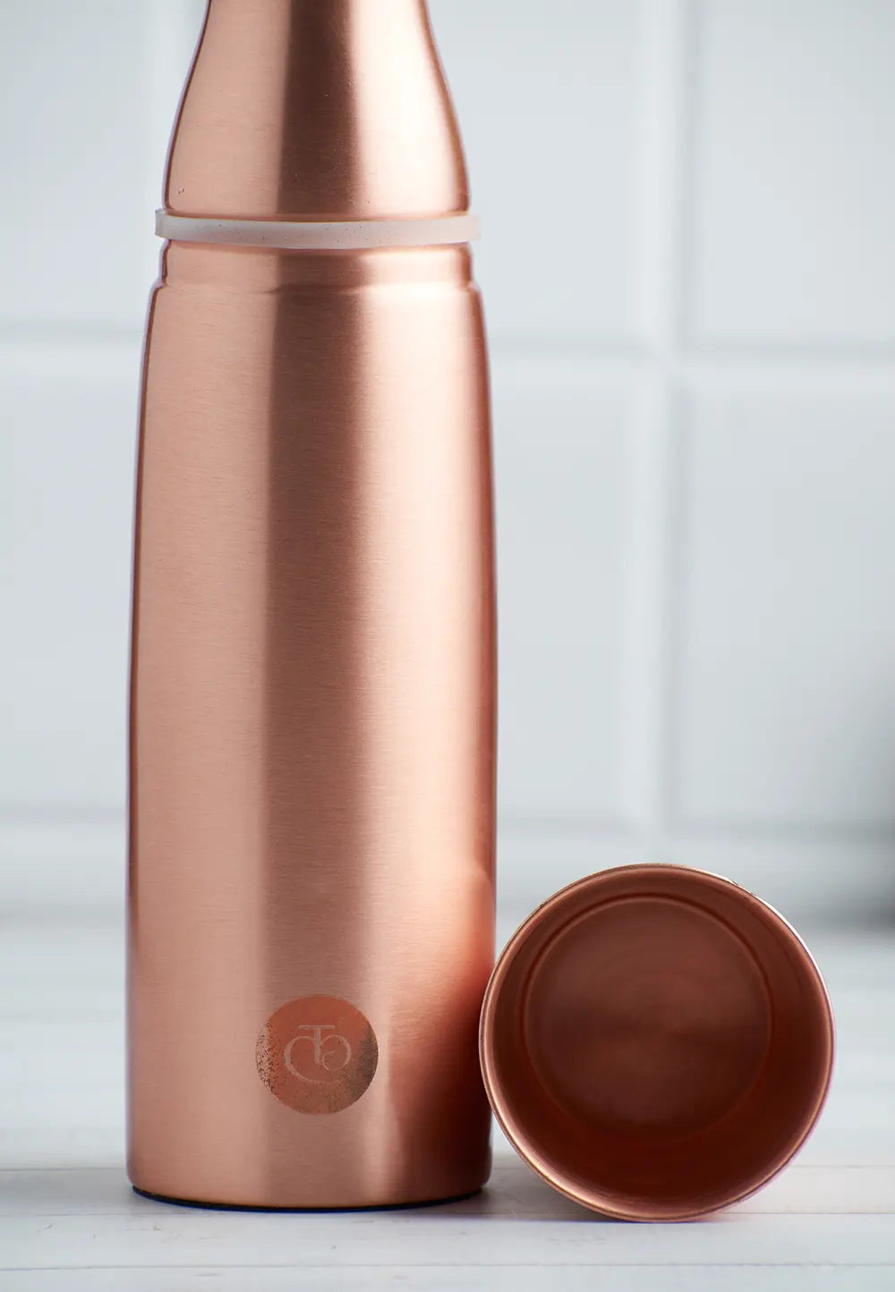 Copper Water bottle with 250ml Copper Glass